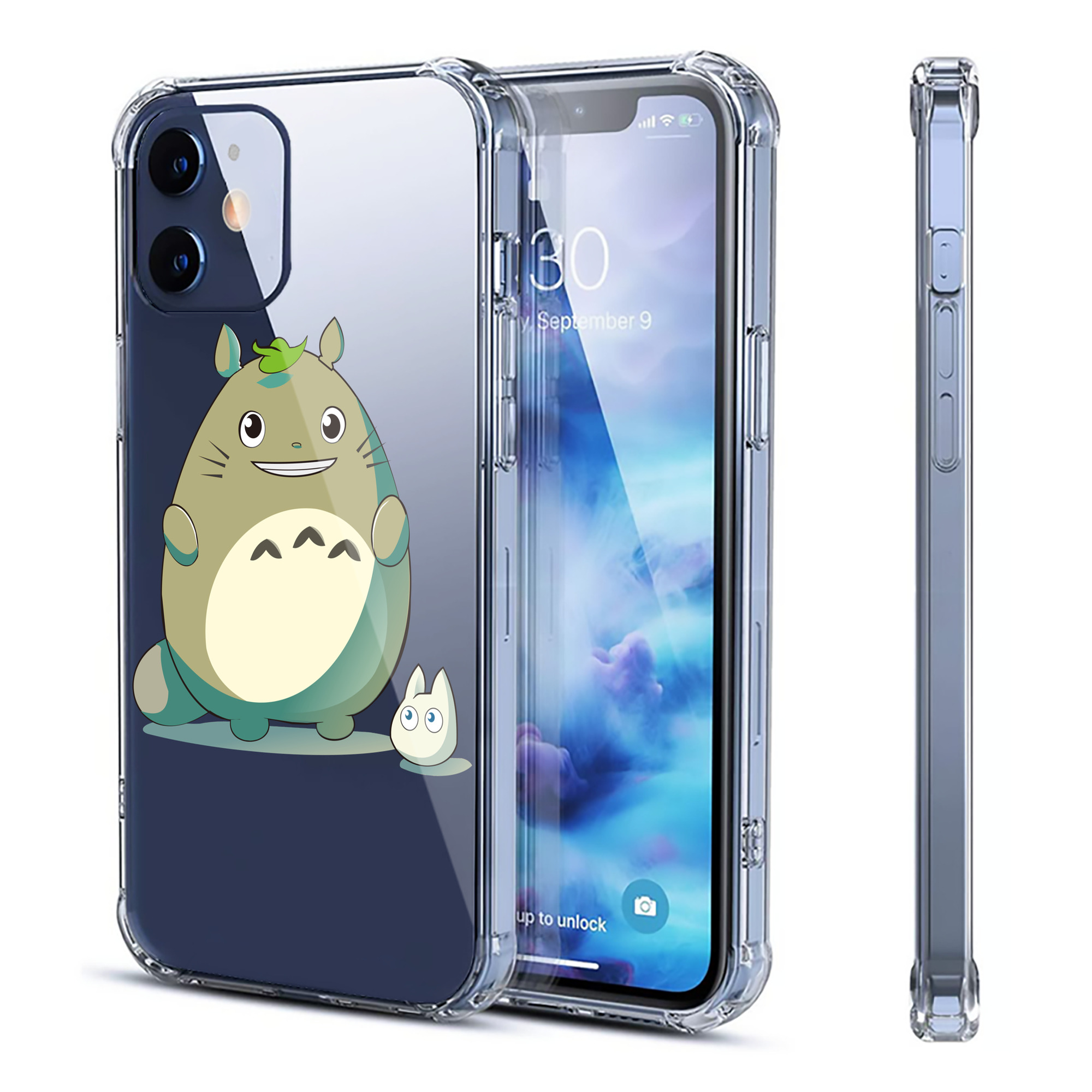 （画像用） となりのトトロ 草壁メイ 草壁サツキ My Neighbor Totoro Satsuki Kusakabe Mei Kusakabe 【iPhone 12シリーズ対応】透明スマホケース（クリアソフトケース）